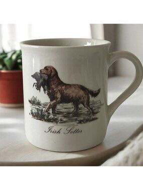 Vintage Irish Setter Hunting Dog Mug Ceramic Treasures New Iberia LA